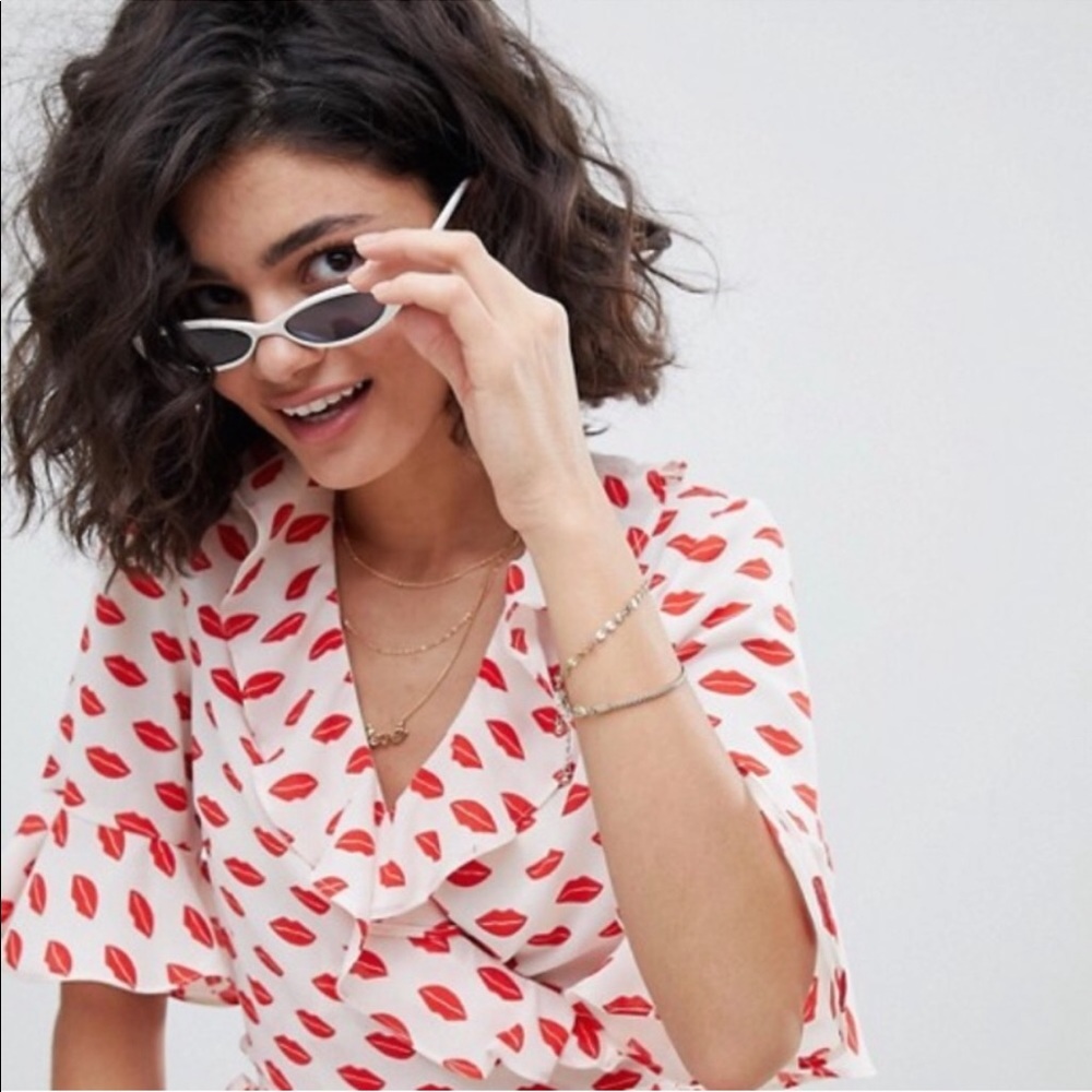 White Cat Eye Sunglasses